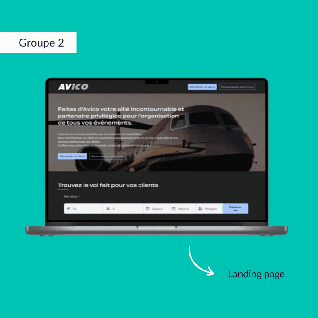 Landing page avico ESD