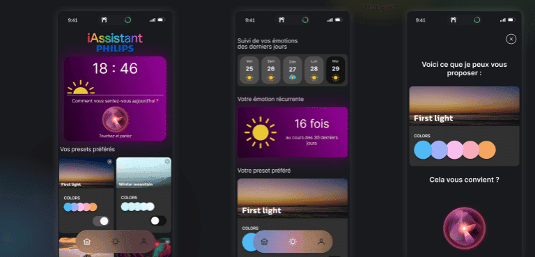 application mockup philips